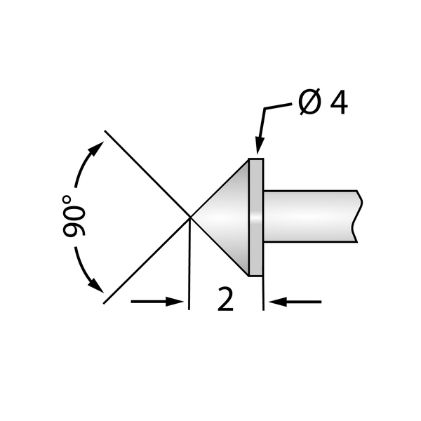 P156 Test Pin - Convex Head, 250g Spring, 3A (Pack of 10)