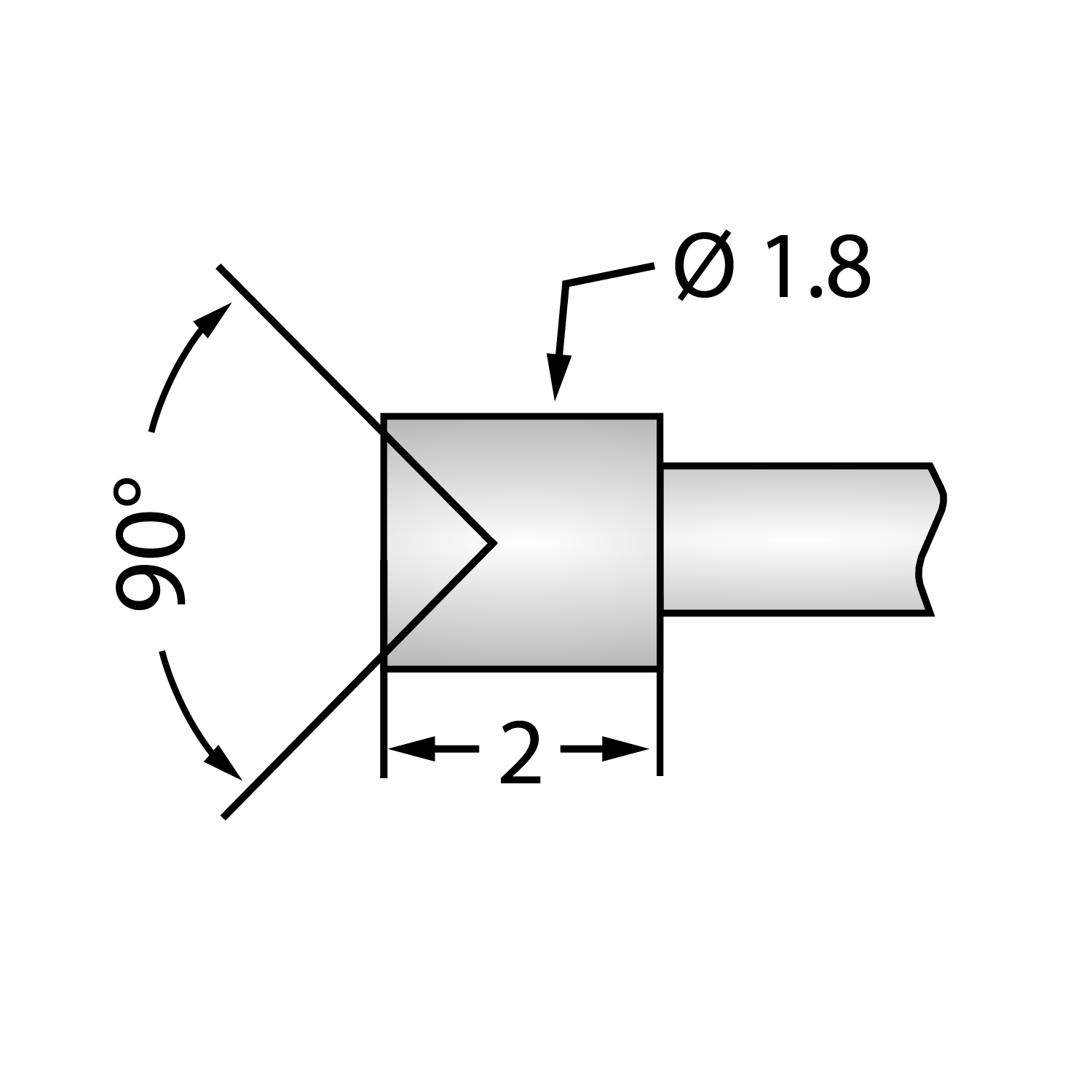 P160 Test Pin - 90° Concave Head, 200g Spring, 3A (Pack of 10) – PCB ...