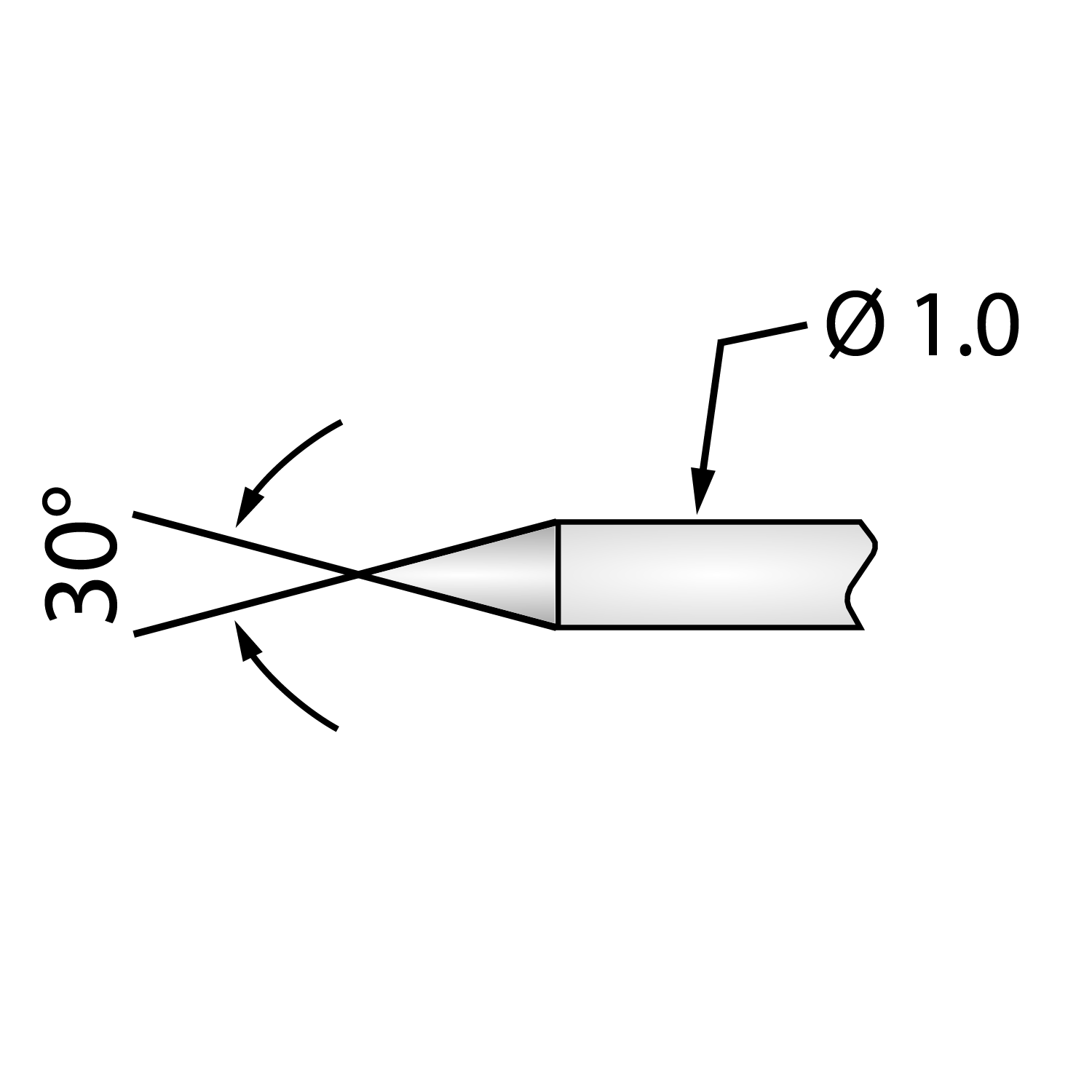 P160 Test Pin - 30° Spear Point, 200g Spring, 3A (Pack of 10) – PCB ...