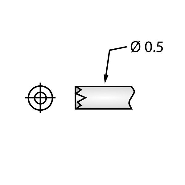 P50 Test Pin - Plain Crown, 80g Spring (Pack of 10)