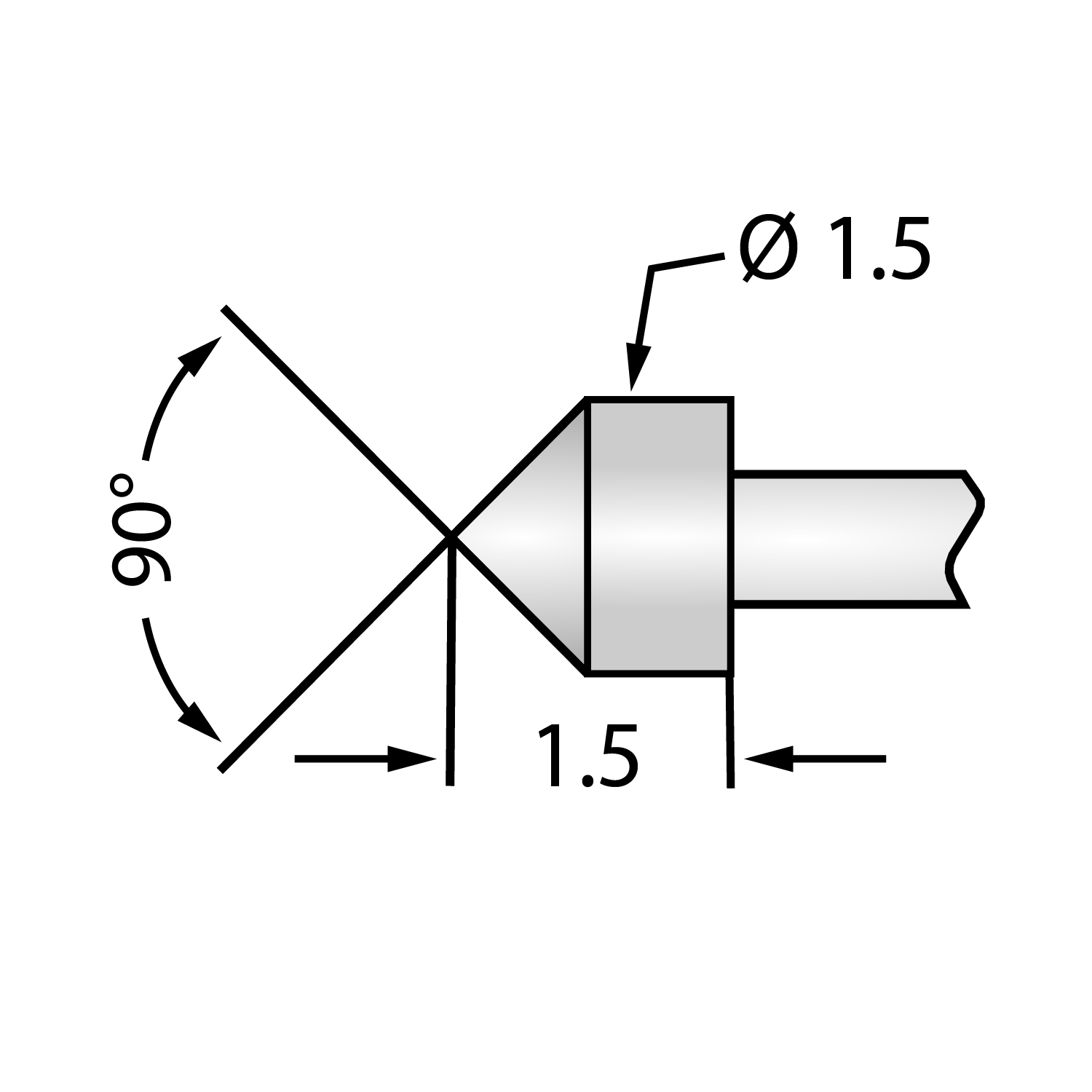 P75 Test Pin - 90° Convex Head, 120g Spring, 3A (Pack of 10) – PCB ...