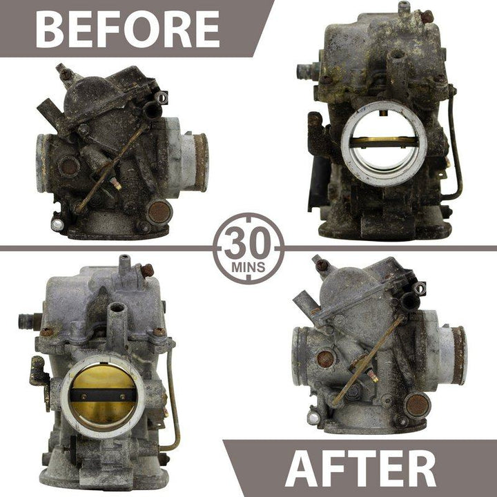 Allendale Ultrasonics Cleaning Solution Carburettor Ultrasonic Fluid US SO CAR 1L 10567 a before and after carburettor
