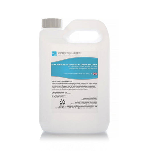 Fux Flu Flux Remover and PCB Ultrasonic Cleaner Solution - 5 Litre Cleaning Fl ...