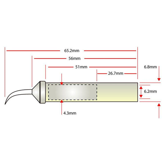 Aoyue SMD Hot Tweezer SI 950 PT 10109 SI 950 PT DIMENSIONS