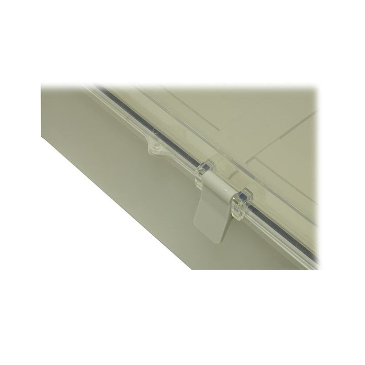 Cases and Enclosures ABS Plastic Enclosure EN WME 20C 6 1 10109 close up catch ABS Wall Mount Plastic Enclosure EN WME 20C 6 1