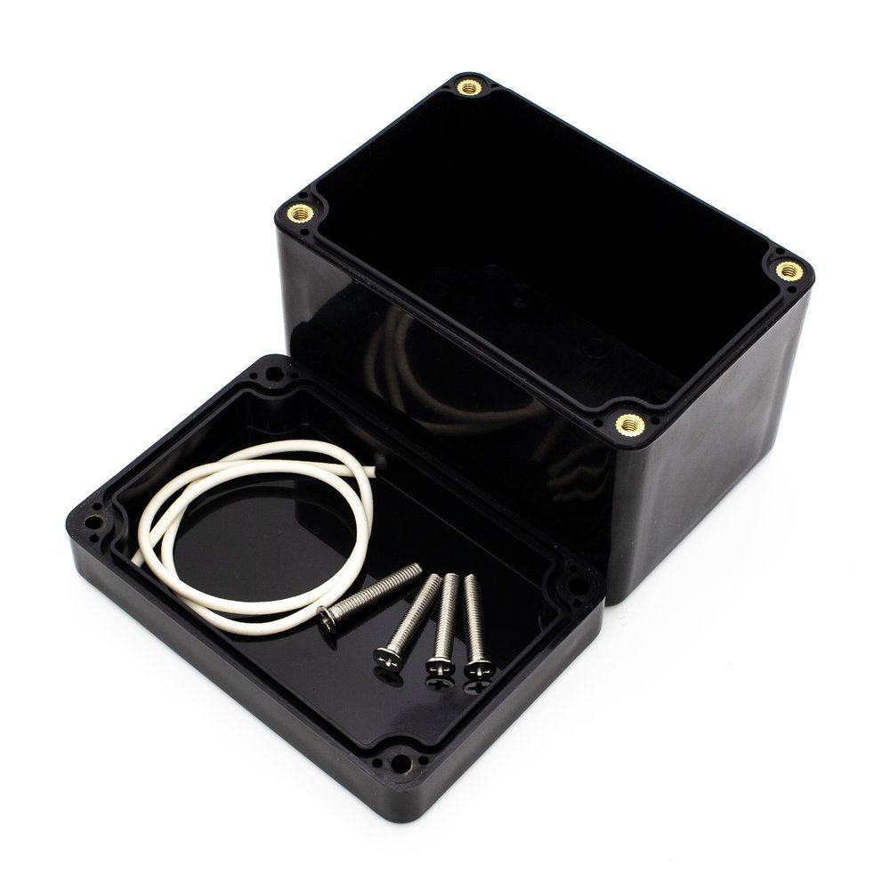 Black Sealed ABS Plastic Enclosure (100x68x72mm) – PCB Soldering