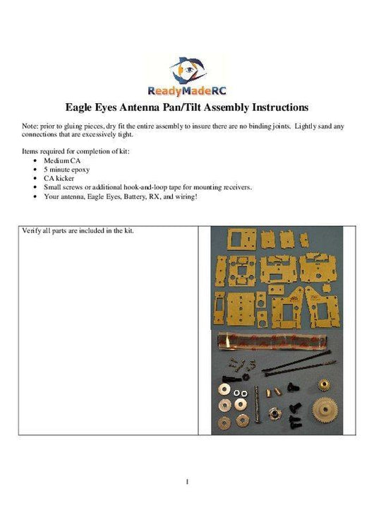 RC LOG PanTilt Kit RL PAN TILT TWIN 10109 pantilt